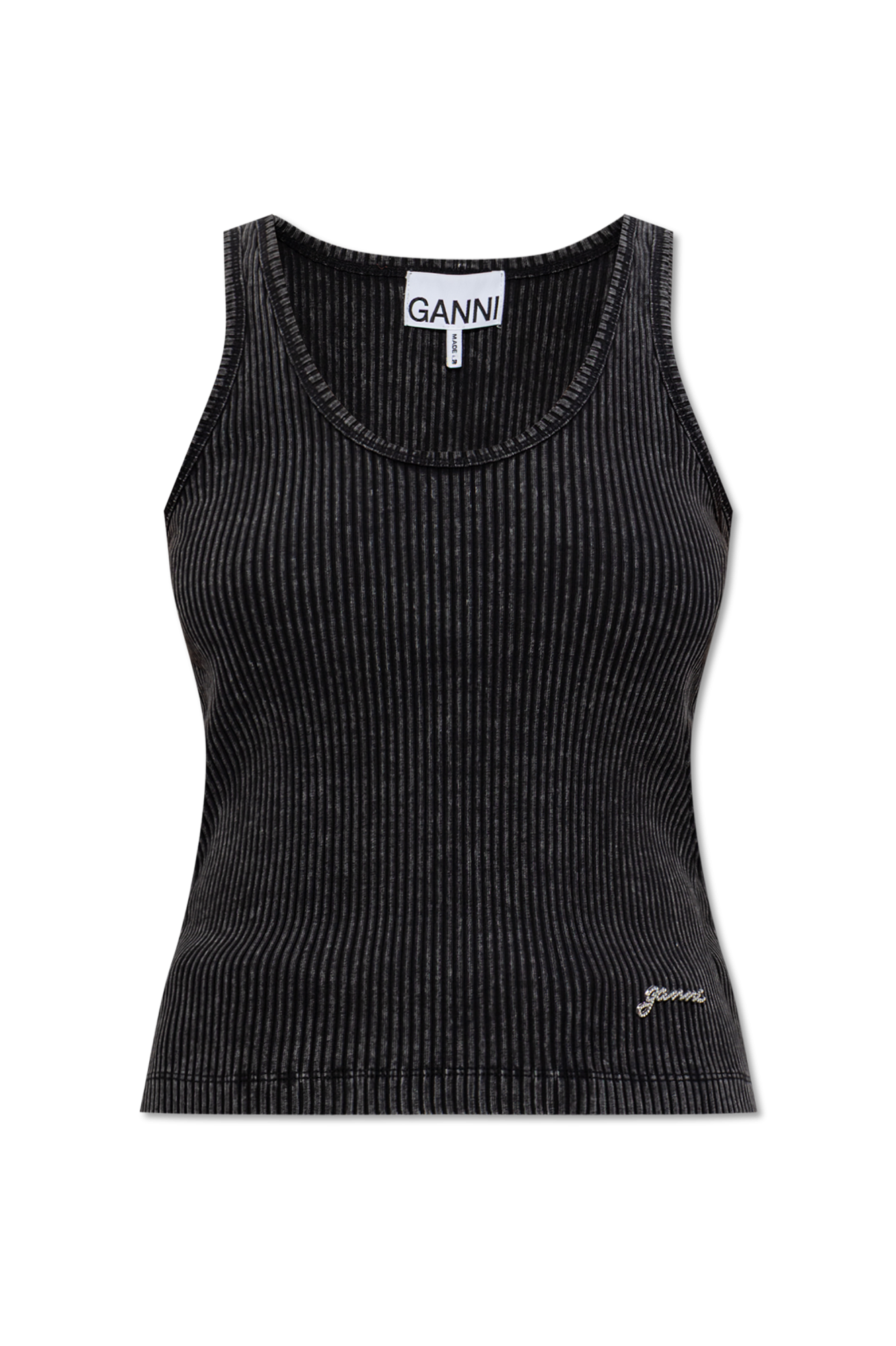 Ganni Ribbed sleeveless top | Women's Clothing | Vitkac